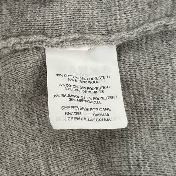 J Crew Sophie open-front sweater blazer light gray J0244 - Picture 7 of 7
